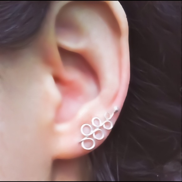 925 Sterling Silver Ear Crawlers/Ear Climbers - Picture 3 of 6